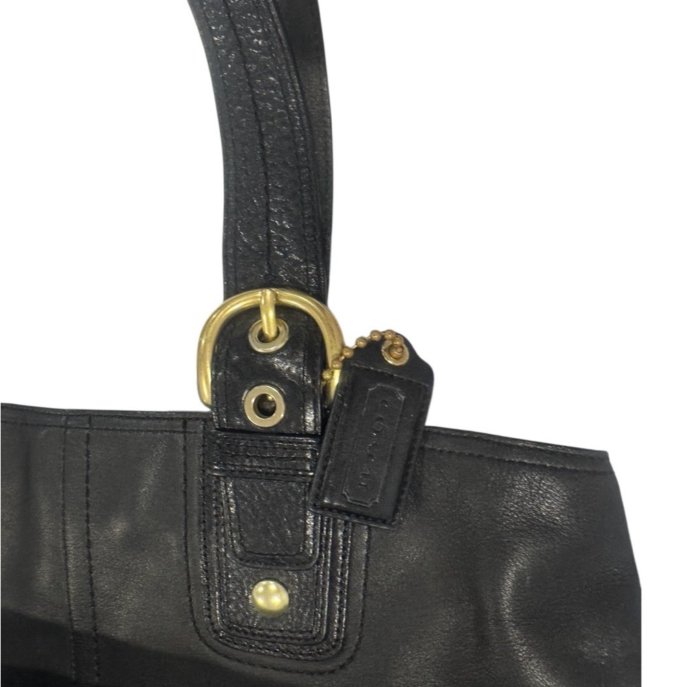 COACH SOHO black leather Satchel tote purse - Picture 14 of 17